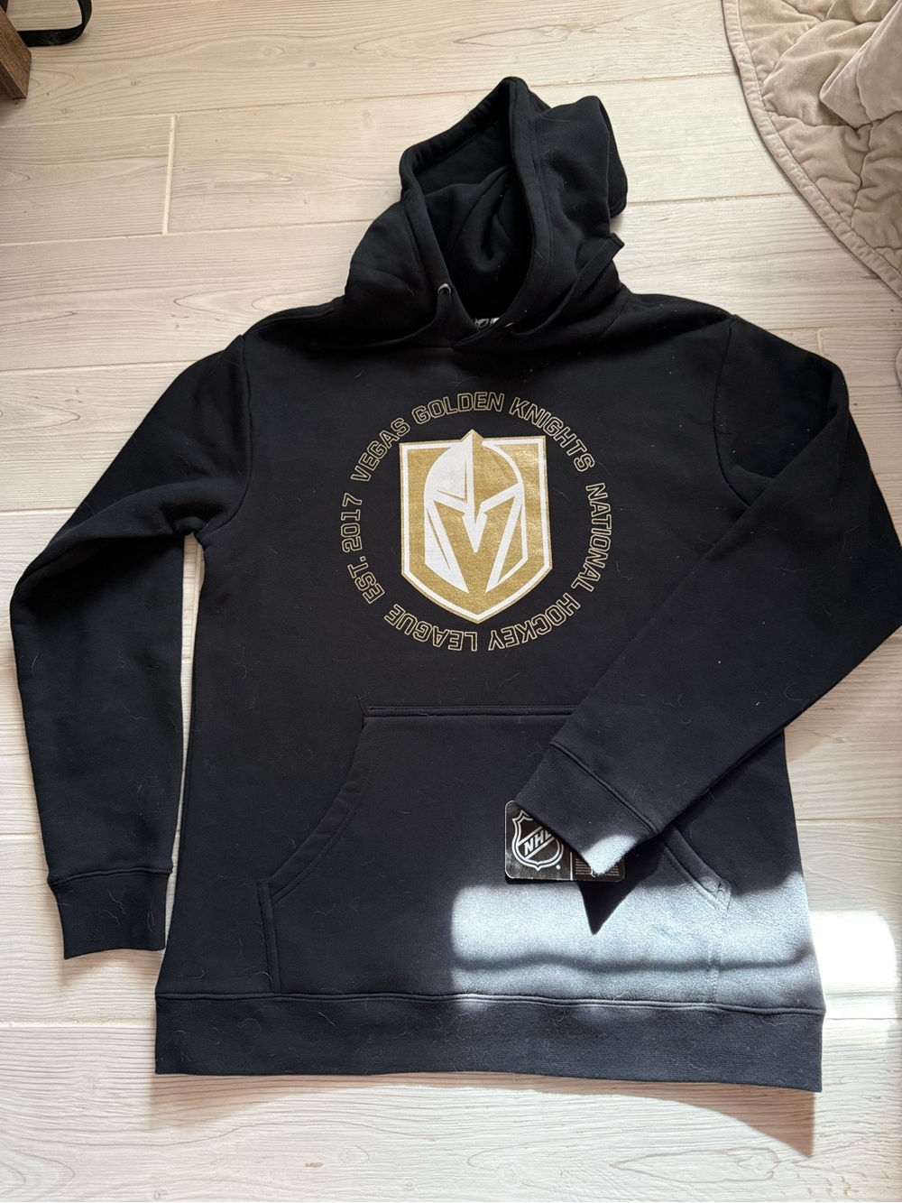 NWT NHL Vegas Golden Knights Black & Gold Hooded Pullover
